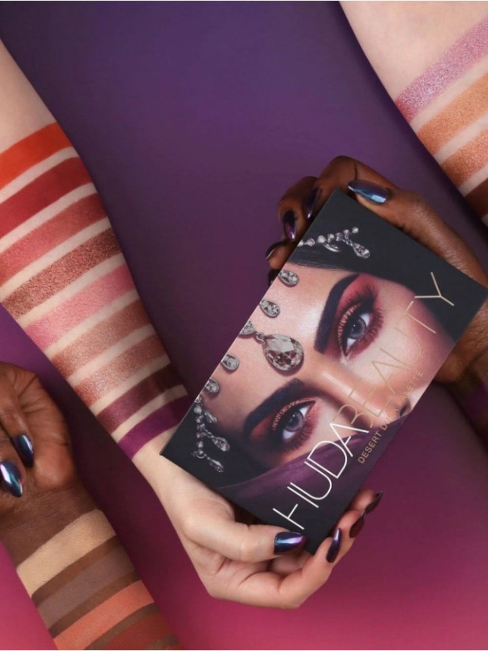 HUDA BEAUTY Desert Dusk Palette - Rose, Plum & Copper Tones
